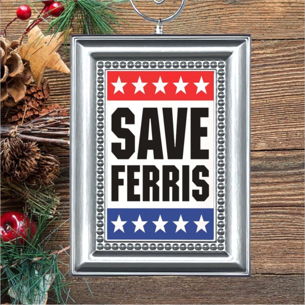 Ferris Bueller's Day Off Retro‎ Movie Memorabilia Christmas Tree Ornament